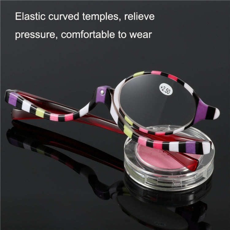 Makeup Presbyopic Glasses Multicolored Rotatable Magnifying Glass Single Piece Reading Glass, Degree: +300 - Presbyopic Glasses by PMC Jewellery | Online Shopping South Africa | PMC Jewellery