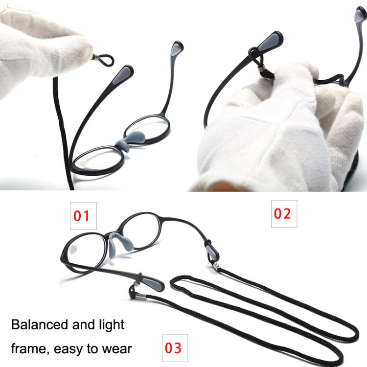 Portable Magnifying Glass Presbyopic Glasses Silicone Anti-Blue Light Reading Glasses, Degree: +350(Light Gray) - Presbyopic Glasses by PMC Jewellery | Online Shopping South Africa | PMC Jewellery