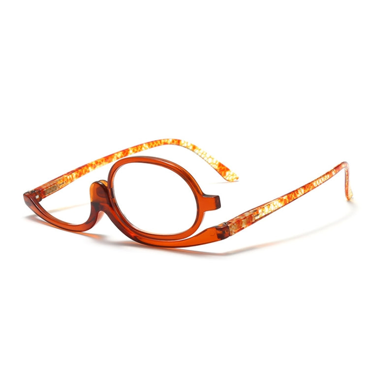 Makeup Presbyopic Glasses Monolithic Reading Glass Magnifying Glass, Degree: +350(Tea Color) - Presbyopic Glasses by PMC Jewellery | Online Shopping South Africa | PMC Jewellery