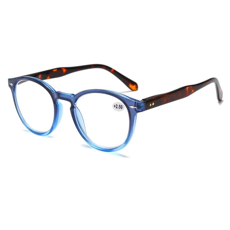 Retro Flexible Durable Portability HD Presbyopic Glasses +250(Graduate Blue) - Presbyopic Glasses by PMC Jewellery | Online Shopping South Africa | PMC Jewellery