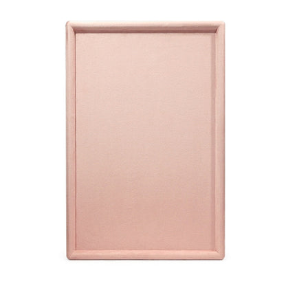 45x30x1.8cm Jewelry Tray Ring Rectangular Empty Plate Earrings Necklace Jewelry Display Plate(Pink) - Jewelry Storages by PMC Jewellery | Online Shopping South Africa | PMC Jewellery