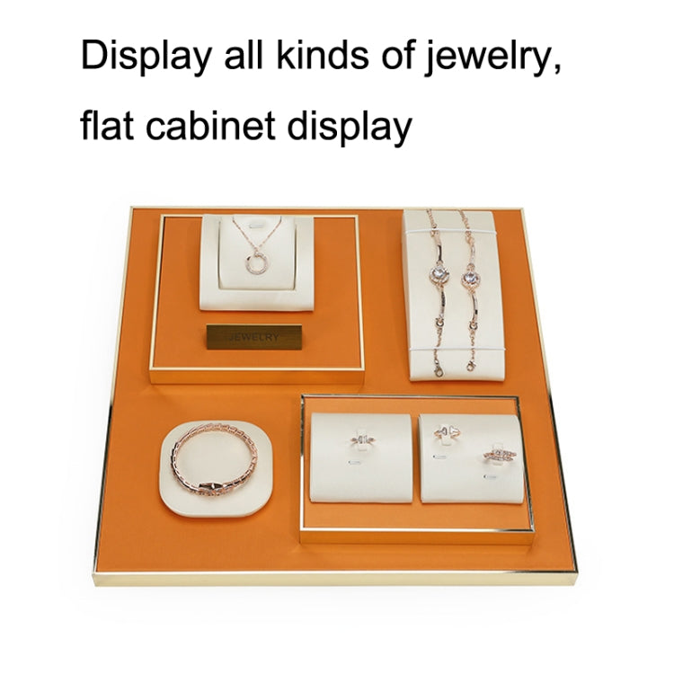 10x18x2cm Orange Gypsophila Display Board Necklace Earrings Display Counter Props - Jewelry Storages by PMC Jewellery | Online Shopping South Africa | PMC Jewellery