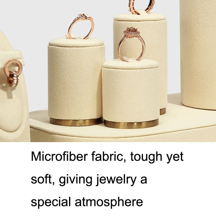 4x6cm Cylinder Ring Holder Window Jewelry Display Props Necklace Earrings Ring Jewelry Stand - Jewelry Sets by PMC Jewellery | Online Shopping South Africa | PMC Jewellery