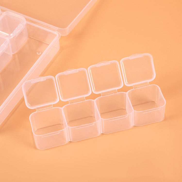 56 Slots Transparent Plastic Storage Box Jewelry Nail Art Rhinestone Bead Box, Color: Transparent - Jewelry Storages by PMC Jewellery | Online Shopping South Africa | PMC Jewellery