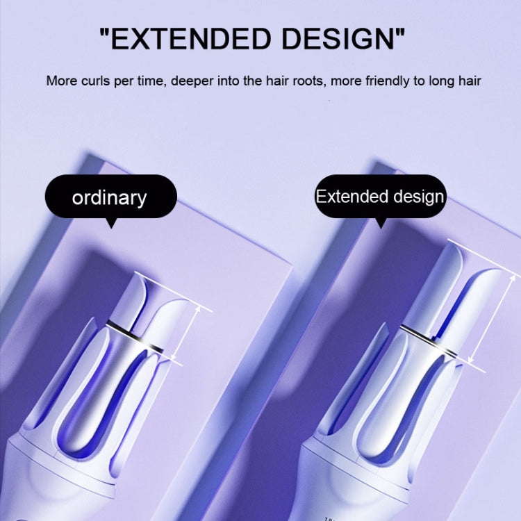 Extended Automatic Ceramic Curling Iron 32mm Shaped Big Wave Styling Tools,CN Plug(Purple) - Hair Curler by PMC TechLife | Online Shopping South Africa | PMC TechLife | Buy Now Pay Later Mobicred