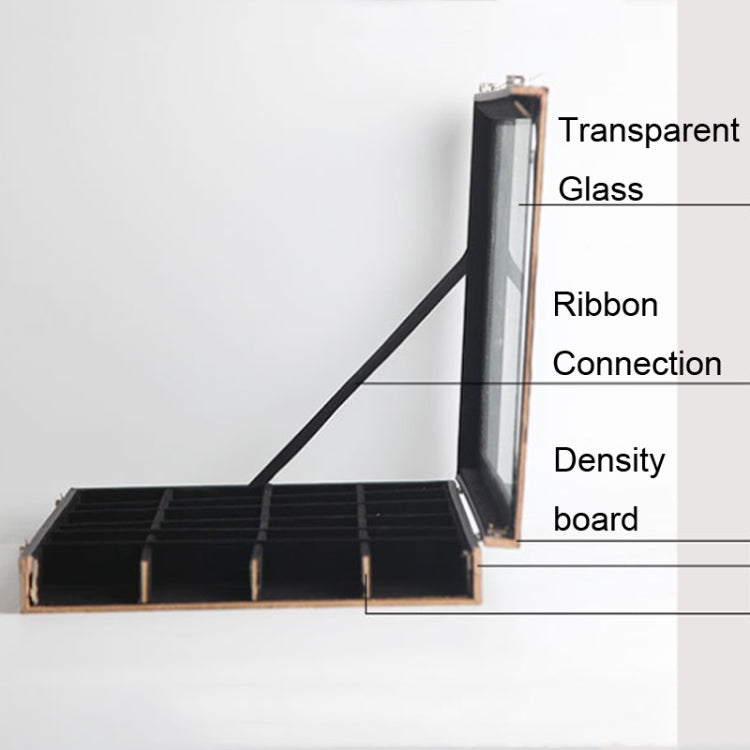 Jewelry Accessories Storage Box Jewelry Case Transparent Ring Bracelet Display Case, Color: 24 Grid Box - Jewelry Storages by PMC Jewellery | Online Shopping South Africa | PMC Jewellery
