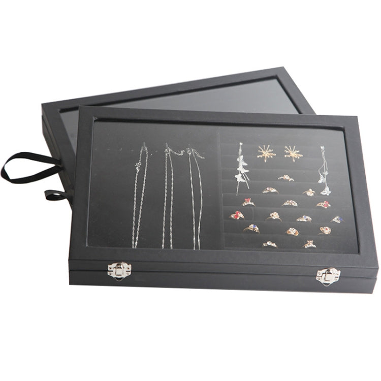 Jewelry Accessories Storage Box Jewelry Case Transparent Ring Bracelet Display Case, Color: Necklace Box - Jewelry Storages by PMC Jewellery | Online Shopping South Africa | PMC Jewellery