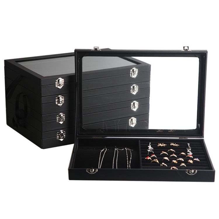 Jewelry Accessories Storage Box Jewelry Case Transparent Ring Bracelet Display Case, Color: Dual-use Box - Jewelry Storages by PMC Jewellery | Online Shopping South Africa | PMC Jewellery