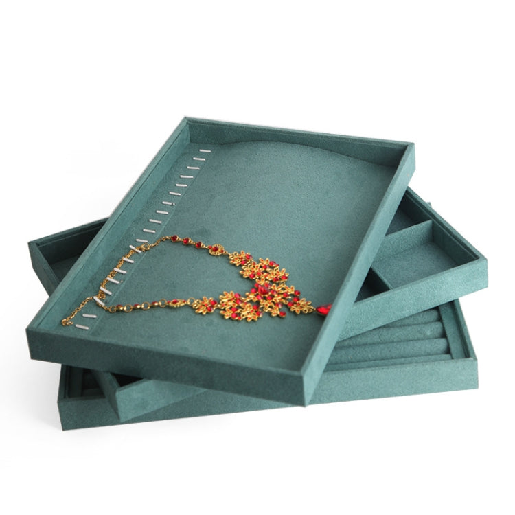 Suede Multifunctional Jewelry Display Tray Necklace Bracelet Bangle Display Case, Style: Necklace Tray - Jewelry Storages by PMC Jewellery | Online Shopping South Africa | PMC Jewellery