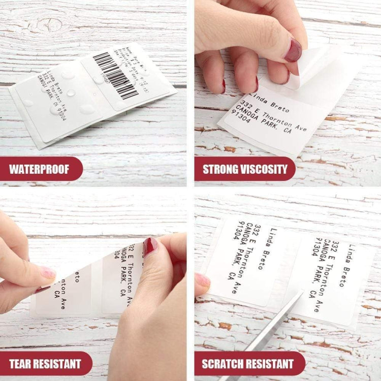 For Phomemo M110 / M200 320pcs /Roll 20x40mm Square Self-Adhesive Thermal Labels On White Background - Printer Accessories by Phomemo | Online Shopping South Africa | PMC TechLife | Buy Now Pay Later Mobicred