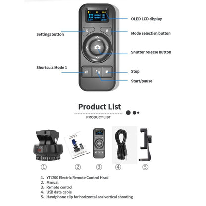 Desiontal YT1200 Electric Gimbal Multifunctional Live Dual-Shaft Control - Handheld Gimbals by Desiontal | Online Shopping South Africa | PMC Jewellery | Buy Now Pay Later Mobicred