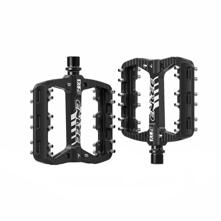 ENLEE R5 1pair Mountain Bike Pedals Bicycle Cycling Wider Non-Slip Footrest Bearing(Black) - Pedals by ENLEE | Online Shopping South Africa | PMC Jewellery | Buy Now Pay Later Mobicred