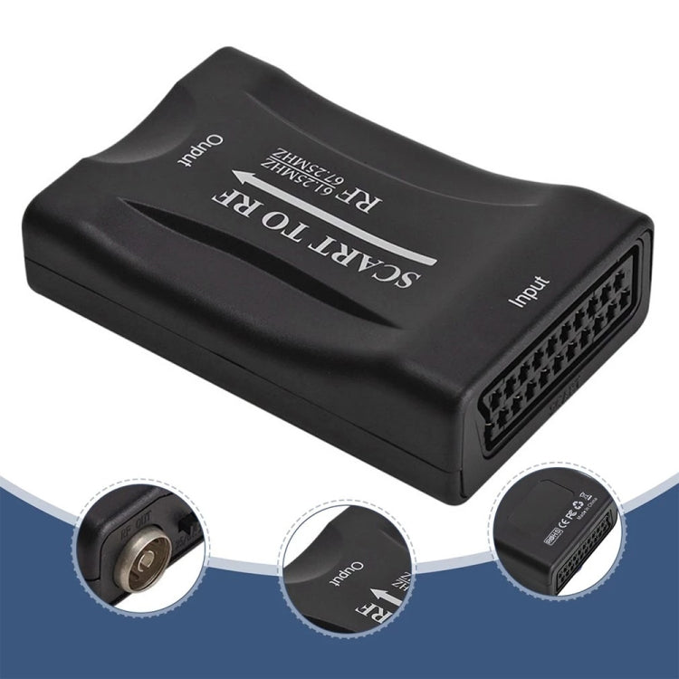 SCART to RF Video Converter, Support RF67.25MHz, 61.25MHz - DVB-T & Analog Solutions by PMC Jewellery | Online Shopping South Africa | PMC Jewellery