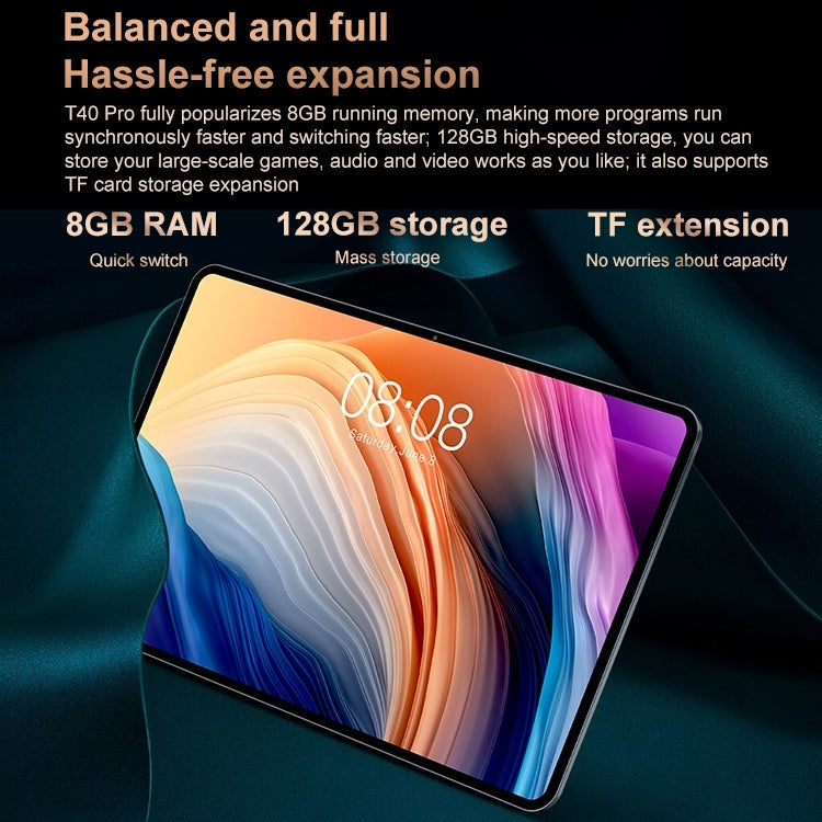 Teclast T40 Pro 4G LTE Tablet PC, 10.4 inch, 8GB+128GB, Android 11 Unisoc T618 Octa Core, Support Bluetooth & Dual Band WiFi & TF Card, Network: 4G - TECLAST by TECLAST | Online Shopping South Africa | PMC Jewellery | Buy Now Pay Later Mobicred