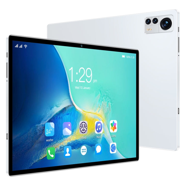 X12 4G LTE Tablet PC, 10.1 inch, 4GB+32GB, Android 8.1 MTK6750 Octa Core, Support Dual SIM, WiFi, Bluetooth, GPS(White) - 10.1 inch by PMC Jewellery | Online Shopping South Africa | PMC Jewellery