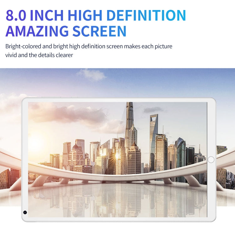 P8 3G Phone Call Tablet PC, 8 inch, 1GB+16GB, Android 5.1 MT6592 Octa Core, Support Dual SIM, WiFi, Bluetooth, GPS, US Plug(White) - 7.0-8.0 inch by PMC TechLife | Online Shopping South Africa | PMC TechLife