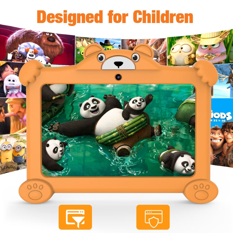 Pritom K7 Pro Panda Kids Tablet PC, 7.0 inch, 2GB+32GB, Android 11 Allwinner A100 Quad Core CPU, Support 2.4G WiFi & WiFi 6, Global Version with Google Play, US Plug (Grey) -  by PRITOM | Online Shopping South Africa | PMC Jewellery | Buy Now Pay Later Mobicred