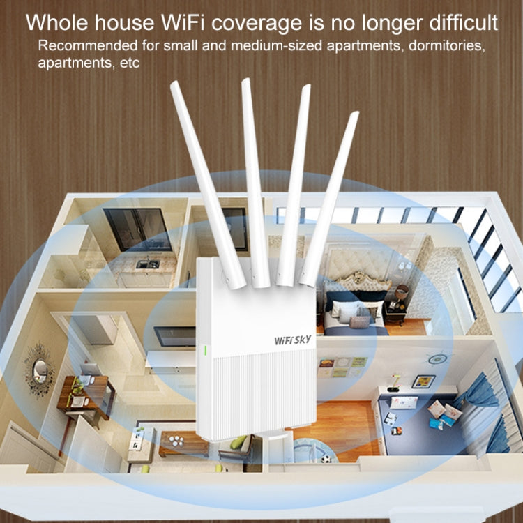 COMFAST WS-R642 300Mbps 4G Household Signal Amplifier Wireless Router Repeater WIFI Base Station with 4 Antennas, European Edition EU Plug - Wireless Routers by COMFAST | Online Shopping South Africa | PMC Jewellery