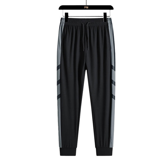 Casual Ice Silk Shorts and Trousers (Color:Black Boxer Trousers Size:XXXL) - Pants by PMC Jewellery | Online Shopping South Africa | PMC Jewellery