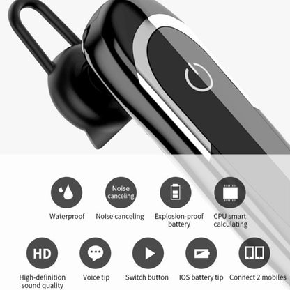 Moloke D5 Hanging Ear Type Business Bluetooth Waterproof Anti-sweat Noise Cancelling Earphone HiFi Sound Headset - Bluetooth Earphone by moloke | Online Shopping South Africa | PMC Jewellery