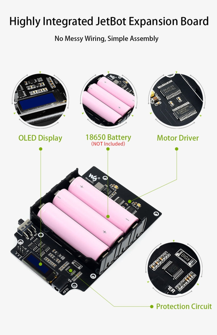 Waveshare JetBot AI Kit, AI Robot Based on Jetson Nano - free shipping - PMC TechLife - Order now!